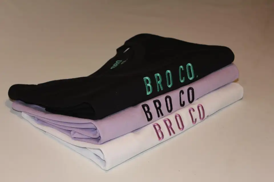 Colección de prendas de Broco, marca de moda sostenible creada por Guillén Bruna Tricas