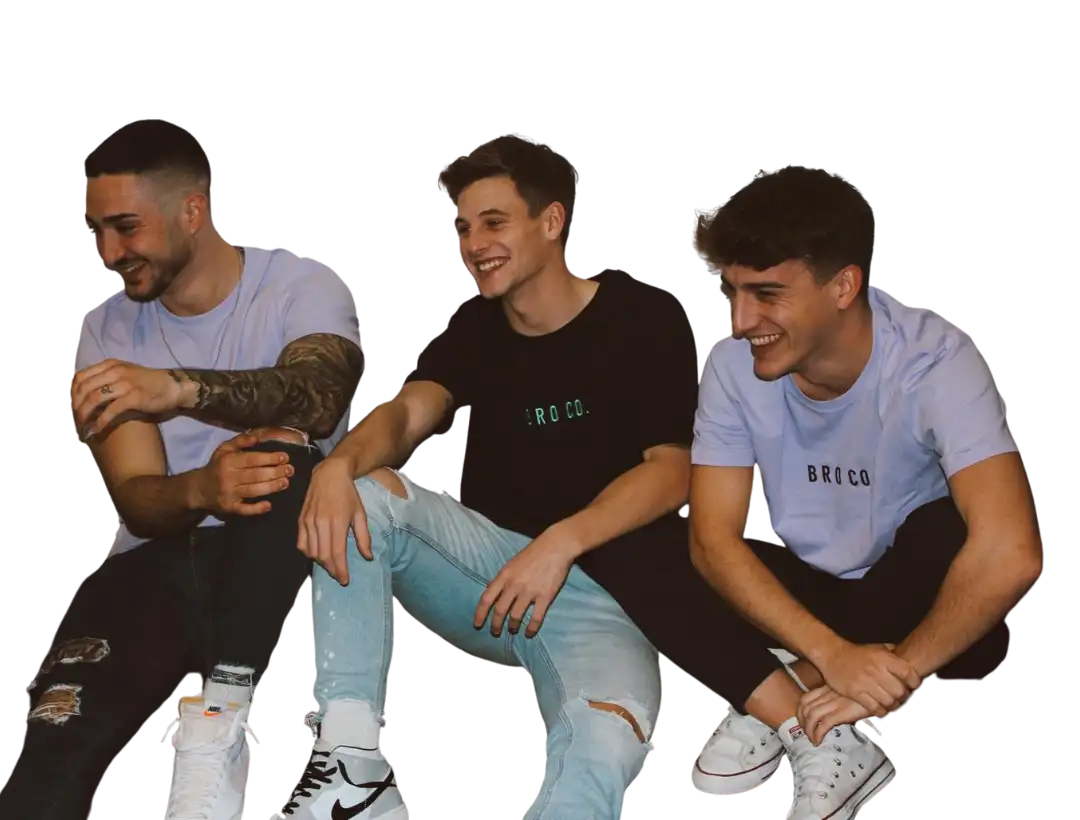 Equipo fundador de Broco, marca de moda sostenible creada por Guillén Bruna Tricas