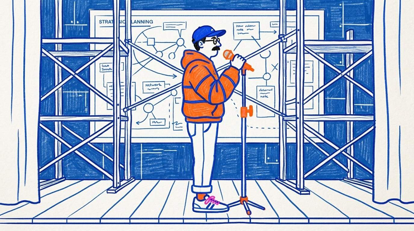 Ilustración de portada sobre la comunicación pública del CEO como estrategia, no como carisma