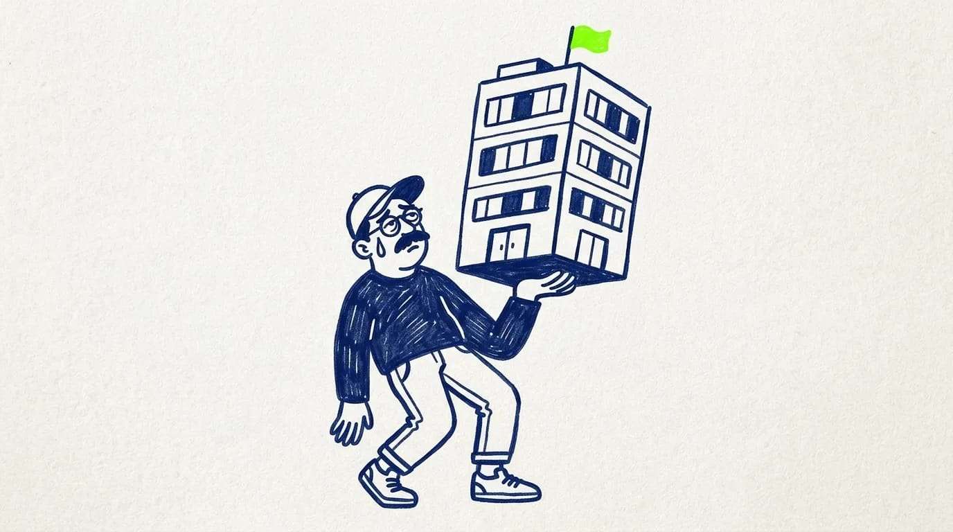 Ilustración de portada sobre construir una estrategia de marca pyme que no dependa de personas concretas