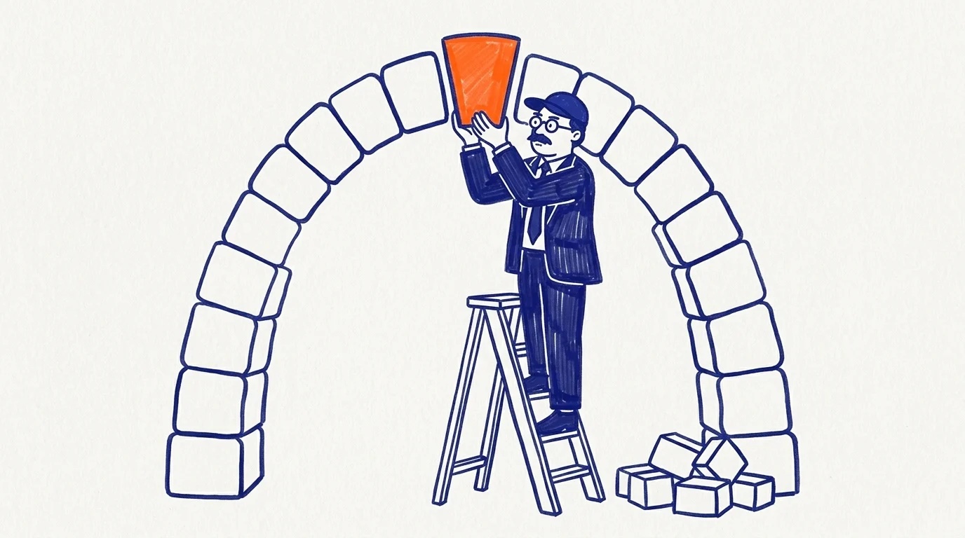 Ilustración de portada sobre cómo diferenciar la marca de una pyme B2B: la pieza clave que distingue al conjunto
